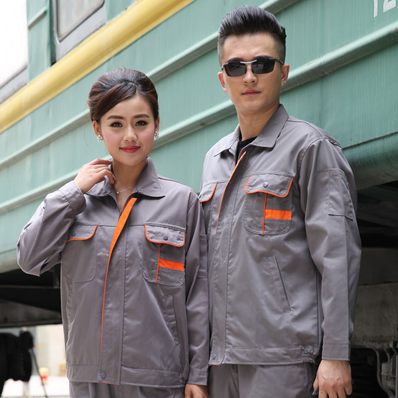 春秋長袖工作服套裝 男士汽修維修、工廠車間與工地工裝的定制良選